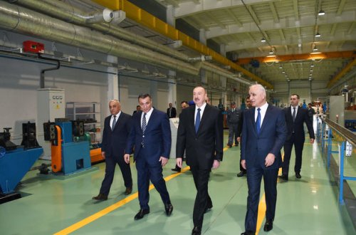 Prezident zavodun açılışında - YENİLƏNİB + FOTO