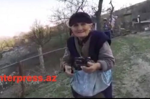 75 yaşlı qazaxlı nənə Paşinyana meydan oxudu - VİDEO