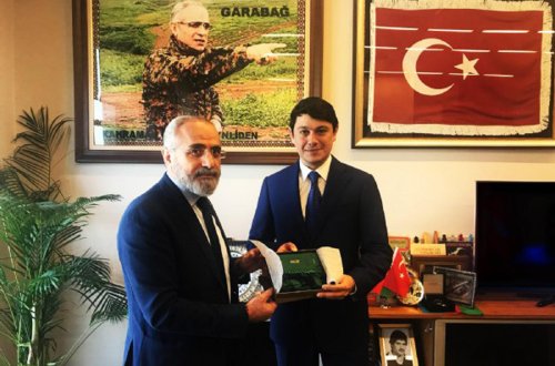 Fuad Muradov Türkiyə Prezidentinin baş müşaviri ilə görüşüb FOTO