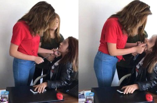 Qızlar rəfiqələrini hamama aparıb, döyüb, soyundurdular - VİDEO - FOTO