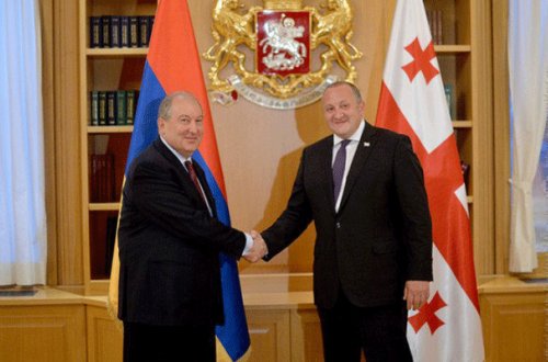 Tibilisidə Ermənistan və Gürcüstan prezidentləri görüşdü