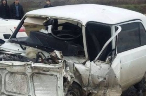 Gəncədə avtomobillər toqquşdu - Xəsarət alanlar var