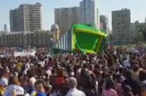 SON DƏQİQƏ: Bakıda uşaqlar üçün quraşdırılmış atraksionu aşdı - XƏSARƏT ALANLAR VAR+VİDEO