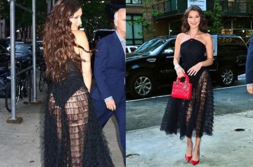 Model tədbirə geyimi ilə damğa vurub - FOTO