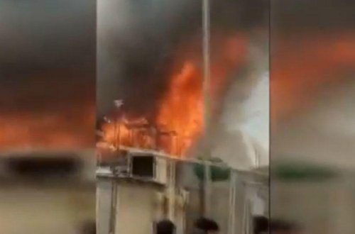 SON DƏQIQƏ: Bakıda 3 otaqlı ev belə yandı - VİDEO