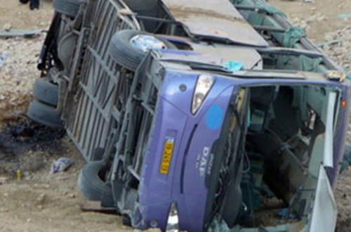 SON DƏQIQƏ: Ağır avtobus qəzası: 8 yaralı