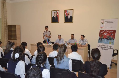 “Narkomaniya ilə bağlı regionlarda seminarların keçirilməsi” adlı layihəsi çərçivəsində silsilə tədbirlər keçirildi