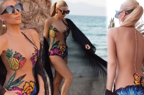 Hazırladığı bikinini meyvə qabına bənzətdilər - Fotolar