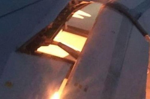 DÇ-2018: Səudiyyə Ərəbistanının təyyarəsi havada alovlandı