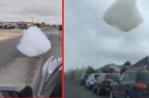 Bulud göydən yerə endi - Görənlər TƏƏCCÜB İÇİNDƏ İZLƏDİLƏR - VİDEO