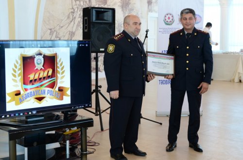Azərbaycan polisinin 100 illiyində yol polisləri mükafatlandırıldı - VIDEO