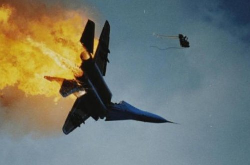 İsrailə məxsus təyyarənin vurulma anının VİDEOSU