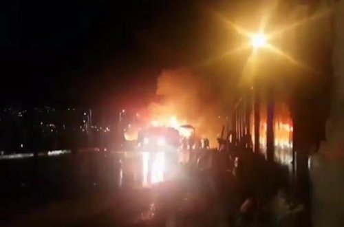 İranda dəhşətli qəza: 27 nəfər yanaraq öldü – VİDEO