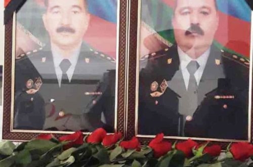 Şəhid olan polislərimizin dəfndən FOTOSU