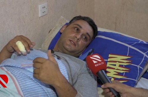 Gəncədəki terror aktında yaralanan polis REAL-a danışdı (VİDEO)
