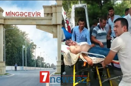 MİNGƏÇEVİRDƏ ŞOK OLAY: Təcili Tibbi Yardım avtomobili xarab oldu, xəstə küçədə qaldı – VİDEO