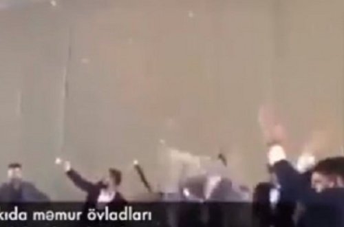 Bakıda məmur balaları tuneli bağlayıb şampan içdilər- VİDEO