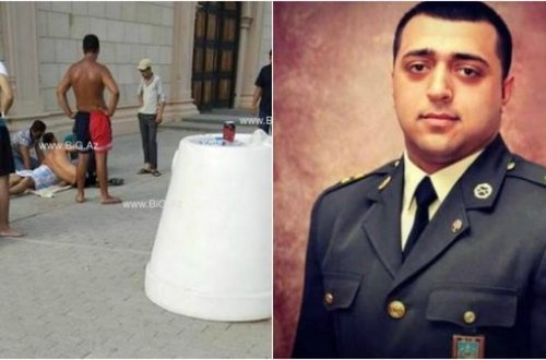 Dostunu xilas etmək istəyərkən suda batan leytenantın meyitinin fotosu