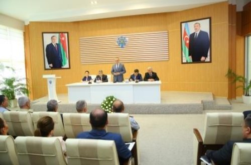 Binəqədi rayonunda hesabat iclası keçirilib