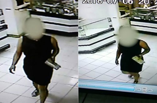 Qadın məşhur ticarət mərkəzində oğurluq etdi