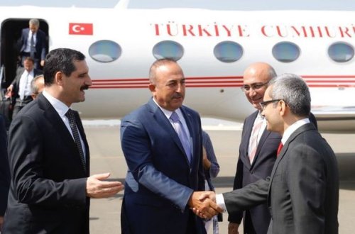 Mövlud Çavuşoğlunun Azərbaycana rəsmi səfəri başlayıb - FOTO
