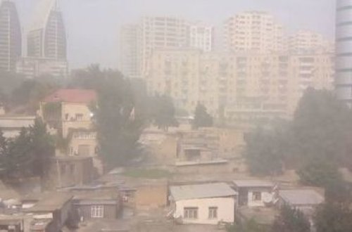 Nazirlik Bakıda müşahidə olunan toz dumanı ilə bağlı xəbərdarlıq edib