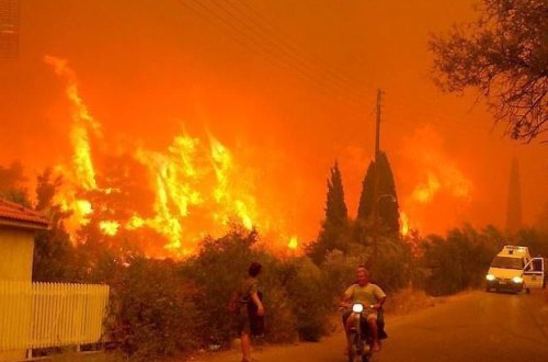 Yunanıstanda yanğında ölənlərin sayı artır