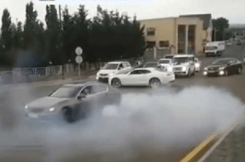 Toy karvanında “avtoşluq” edən sürücü tutuldu - Video