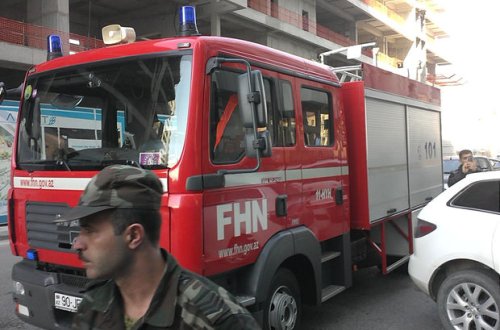 “Caspian Plaza” yanır - VİDEO+ YENİLƏNİB