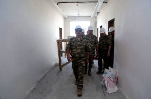 Zakir Həsənov cəbhə xəttində - FOTO