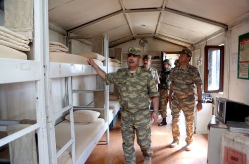 Zakir Həsənov bölmələrin qışa hazırlığını yoxlayıb - FOTO/VİDEO