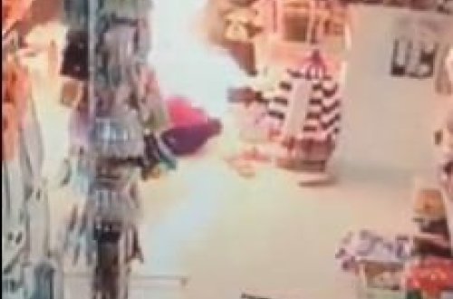 Gəncədə ŞOK HADİSƏ: Qadın diri-diri yandı (18+) ANBAAN VİDEO