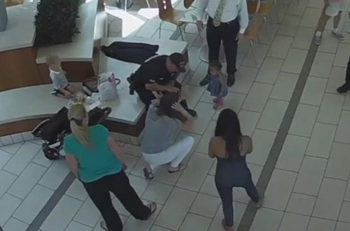 Körpənin həyatını qurtaran polis “qəhrəman” elan edildi - Video