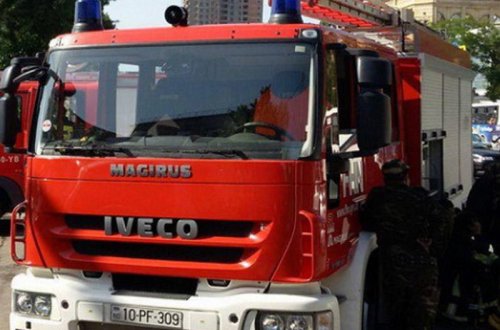 Gəncə şəhərində yanğın baş verib