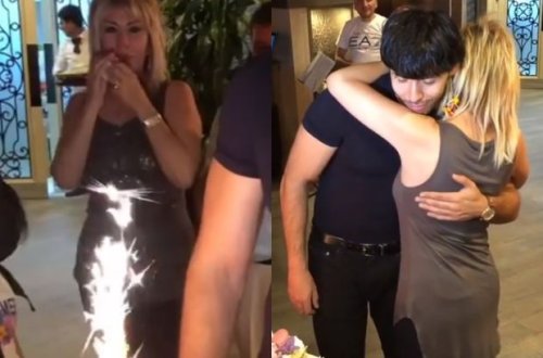 Brilliant Dadaşova oğlunun ad günündə ağladı - FOTO/VİDEO