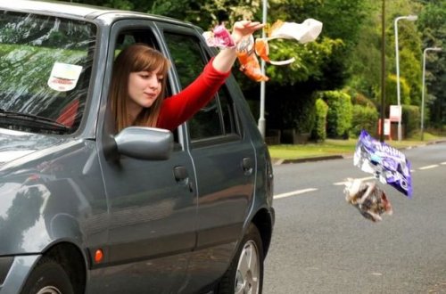 Maşından zibil atanlar cərimələnəcək