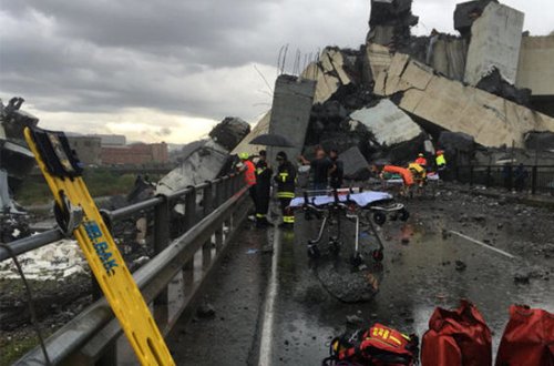 Dağıntılar altında içində bir ailə - ata, ana və 9 yaşlı oğulları olan avtomobil tapıldı - Genuya də