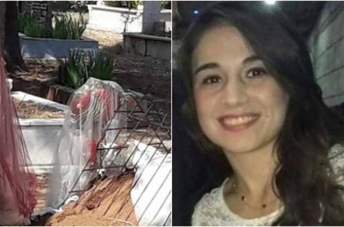 Xərçəngdən ölən nişanlı qızın gəlinliyini məzarına bürüdülər - Ürəkparçalayan FOTOLAR