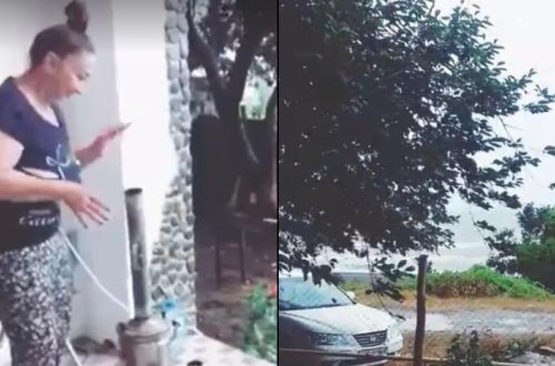 Bu da Naibə Allahverdiyevanın bağ evi - Fotolar