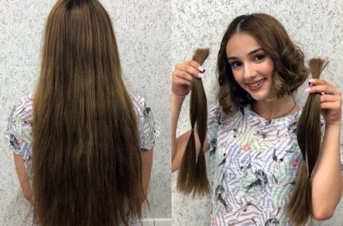 Millimizin üzvü saçını xəstələrə hədiyyə etdi - FOTO