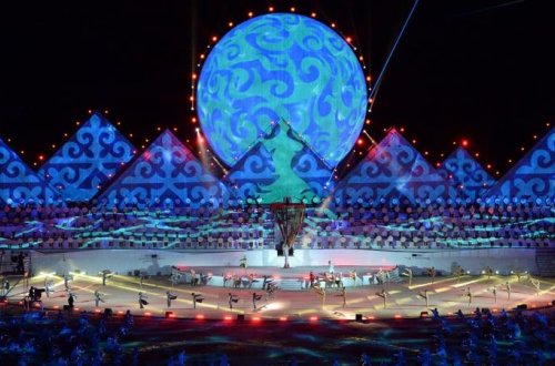 Qırğızıstanda üçüncü Dünya Köçəri Oyunlarının rəsmi açılış mərasimi oldu - FOTOLAR