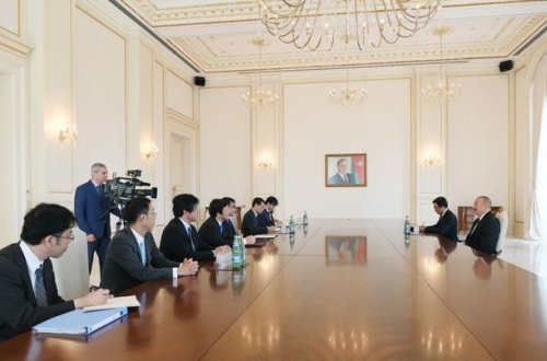 Yaponiya XİN rəhbəri İlham Əliyevlə danışıqlarda - YENİLƏNİB