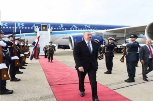 Prezident İlham Əliyevin Xorvatiyaya rəsmi səfəri başlayıb (FOTOLAR)YENİLƏNİB   