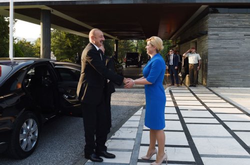 İlham Əliyev xorvatiyalı həmkarını Azərbaycana dəvət edib - FOTO