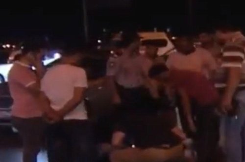 Paytaxtda sürücünün piyadanı vuraraq qaçdığı qəzanın GÖRÜNTÜLƏRİ - VİDEO - FOTO