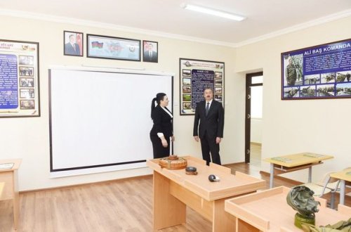 İlham Əliyev 227 saylı tam orta məktəbdə - FOTO