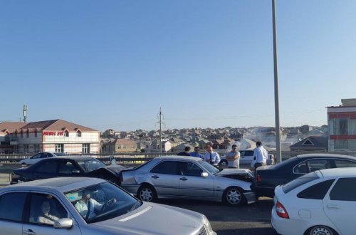 Bakı-Quba yolunda ZƏNCİRVARİ QƏZA - FOTO