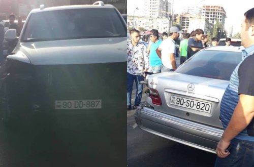 Nərimanov metrosu qarşısında dəhşətli qəza baş verdi - VİDEOSU