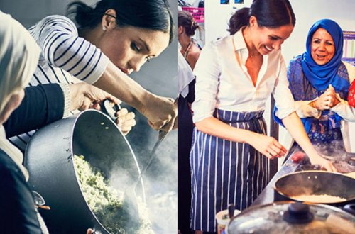 İngiltərə Şahzadəsinin həyat yoldaşı müsəlman qadınlarla MƏTBƏXDƏ - FOTO