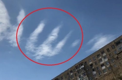 Aşura günü Bakı səmasında hər kəsi təəccübləndirən görüntü - VİDEO